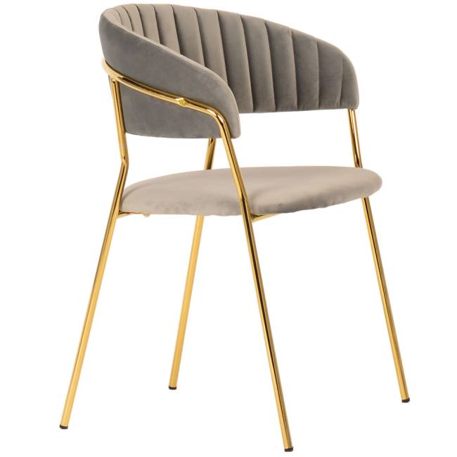 Стул Turin латте с золотыми ножками Стул Turin латте с золотыми ножками
