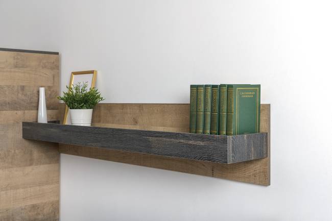 Стенка для гостиной в лофт стиле Трувор № 19 цвет дуб гранж песочный/интра Стенка для гостиной в лофт стиле Трувор № 19 цвет дуб гранж песочный/интра