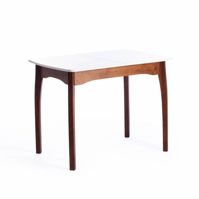 Стол CATERINA бук, мдф, 100+30x70x75, коричневый, белый коричневый, белый бук, мдф Стол CATERINA бук, мдф, 100+30x70x75, коричневый, белый коричневый, белый бук, мдф