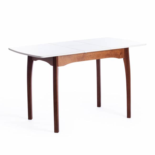 Стол CATERINA бук, мдф, 100+30x70x75, коричневый, белый коричневый, белый бук, мдф Стол CATERINA бук, мдф, 100+30x70x75, коричневый, белый коричневый, белый бук, мдф