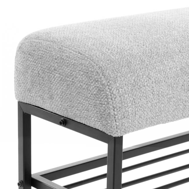 Банкетка-обувница Charli Lux/Чарли Люкс велюр/букле, VT shape silver VT shape silver велюр/букле Банкетка-обувница Charli Lux/Чарли Люкс велюр/букле, VT shape silver VT shape silver велюр/букле