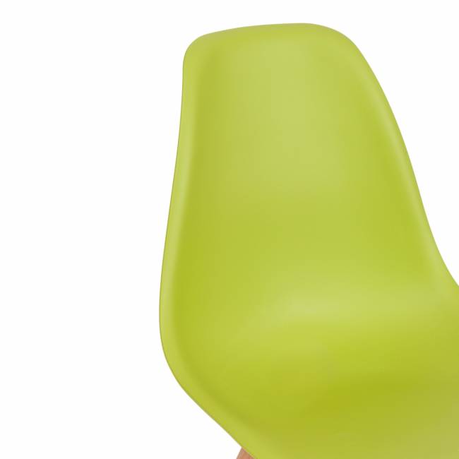 Стул CINDY (EAMES) (mod. 001) / 1 шт. в упаковке дерево бук/металл/сиденье пластик, 51x46x82.5см, оливковый 66012 оливковый 66012 дерево бук/металл/сиденье пластик