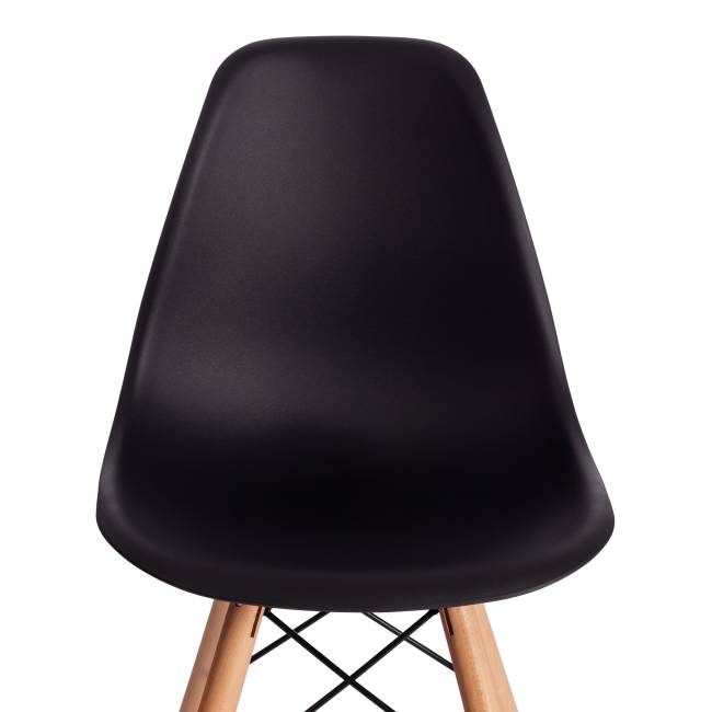 Стул барный Cindy Bar Chair (mod. 80-1) / 1 шт. в упаковке дерево бук/металл/пластик, 50 х 51 х 109 см, Black (Черный) 3010/ натуральный черный дерево бук/металл/пластик