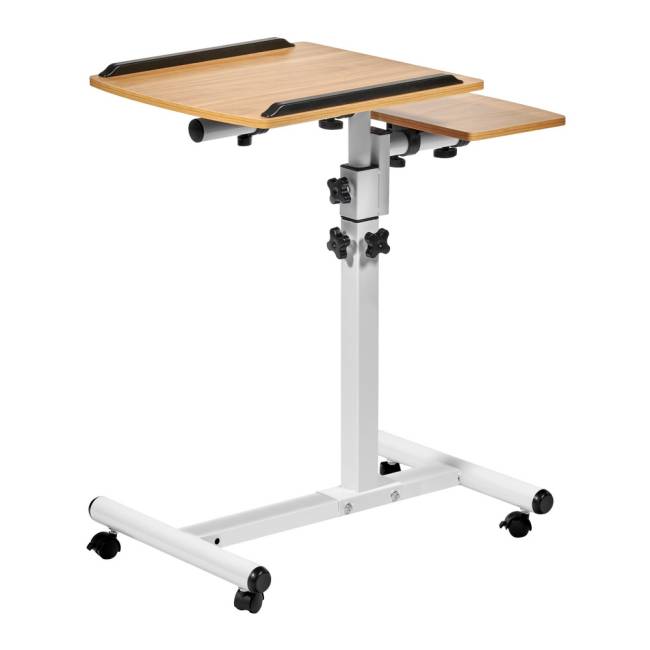 Стол многофункциональный Palma 60x40x62-96см, светлое дерево, белый Стол многофункциональный Palma 60x40x62-96см, светлое дерево, белый