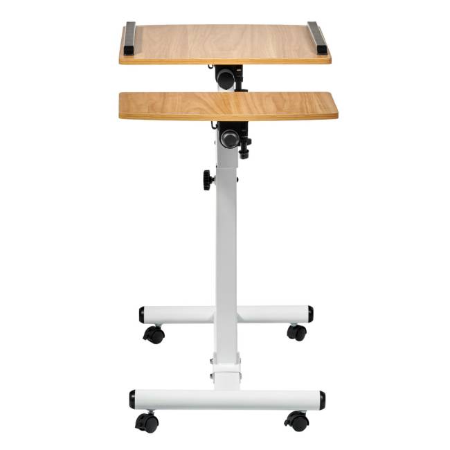 Стол многофункциональный Palma 60x40x62-96см, светлое дерево, белый Стол многофункциональный Palma 60x40x62-96см, светлое дерево, белый