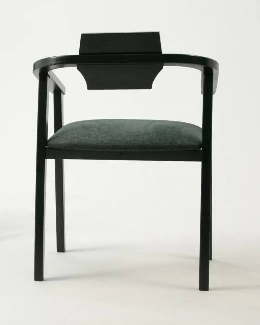 Стул-кресло Челси ПМ чёрный/зелёный