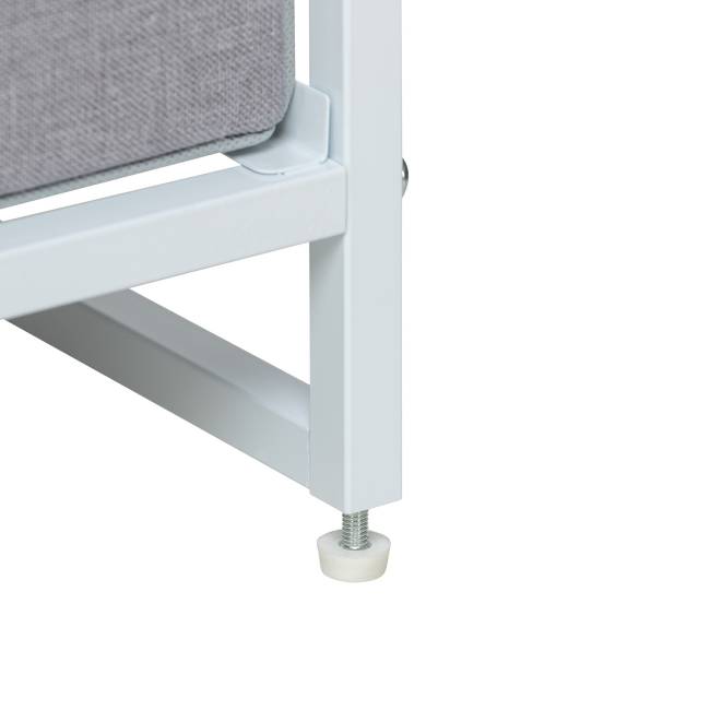 Комод Leset Ноа с полками 7 ящиков Белый Светло-серый