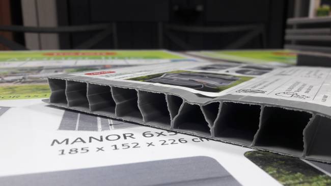 Сарай "Манор 6x5DD" (размеры 175 x 145 см), серый