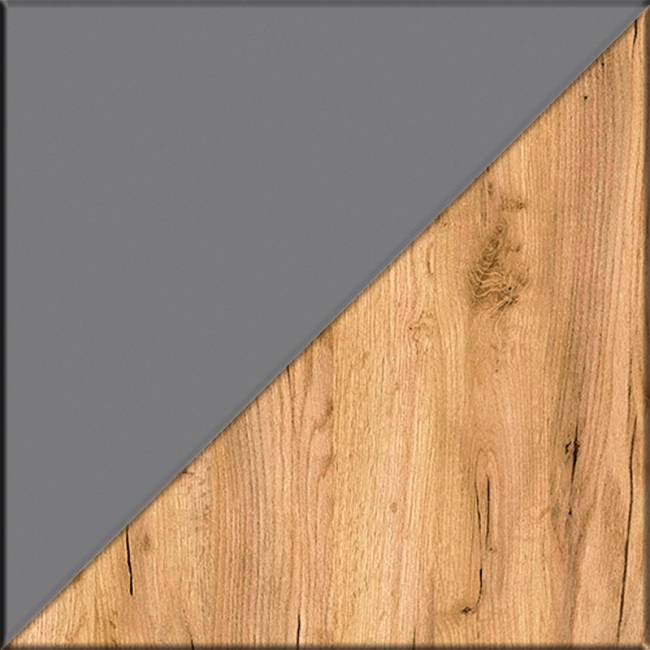 Комод Остин 16.221 с тумбой две дверки цвет серый графит/дуб крафт золотой Комод Остин 16.221 с тумбой две дверки цвет серый графит/дуб крафт золотой