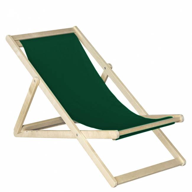 Шезлонг ткань зелёный