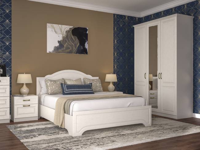 Тумба ящик и дверка Ливерпуль 08.146 цвет ясень ваниль/белый