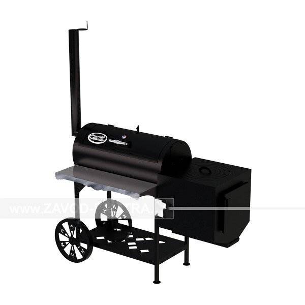 Гриль-Смокер казан XL, из стали толщиной 4 мм в термостойкой покраске Гриль-Смокер казан XL, из стали толщиной 4 мм в термостойкой покраске