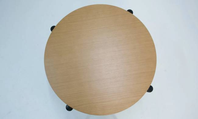 Стол Pawook К 90 чёрный/натур