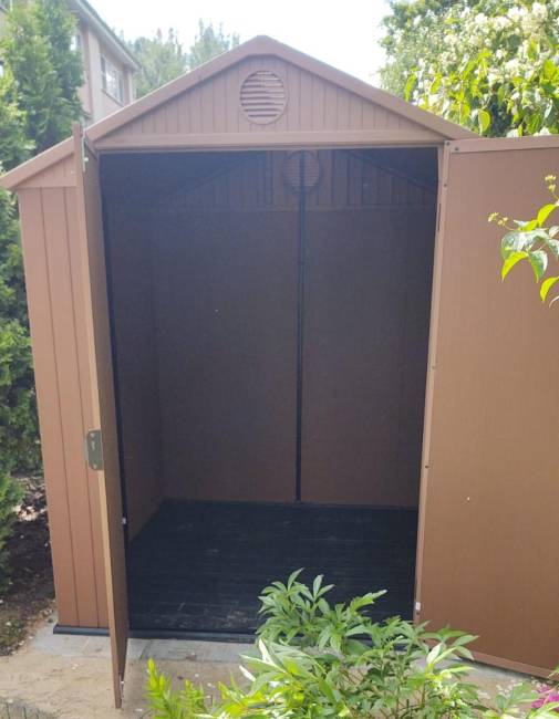 Сарай "Дарвин 6х6" (размеры 183 х 182 см), коричневый