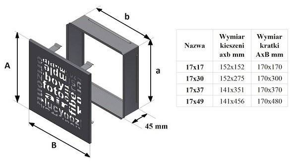 17x30 ABC белая