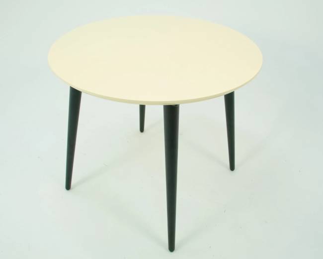 Стол Монте К 100 чёрное дерево/слоновая кость