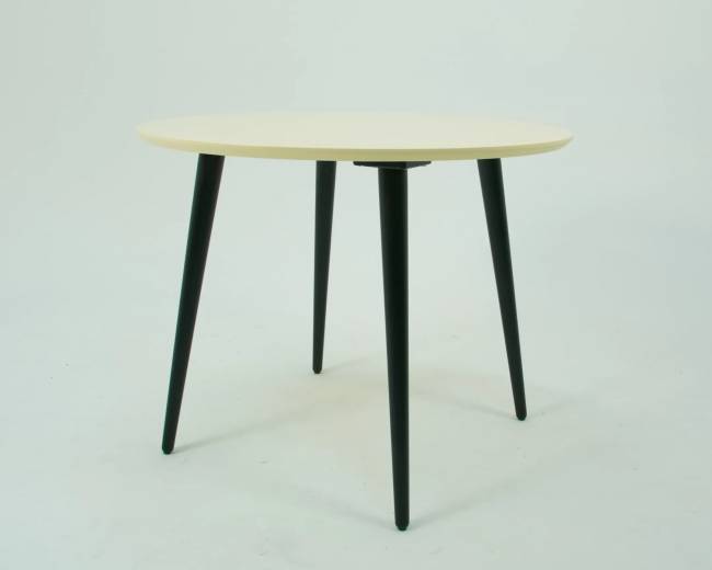 Стол Монте К 100 чёрное дерево/слоновая кость