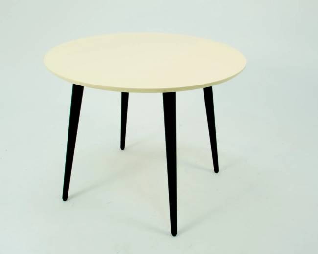 Стол Монте К 100 чёрное дерево/слоновая кость