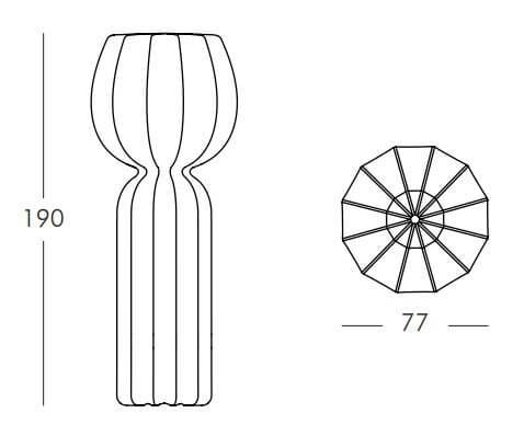 Светильник напольный уличный Cucun Lighting LED OUT белый Ø770х1900 мм