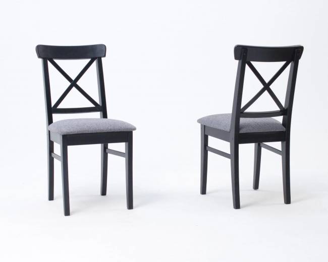 Стул Ингольф ПМ чёрный/графит