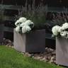 Кашпо пластиковое Iris Vase белый 500х500х500 мм