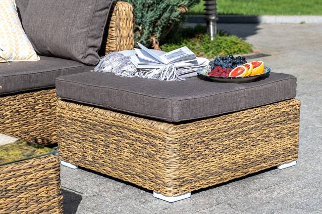 "Лунго" трансформирующаяся лаунж-зона из искусственного ротанга (гиацинт), цвет соломенный "Лунго" трансформирующаяся лаунж-зона из искусственного ротанга (гиацинт), цвет соломенный