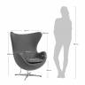 Кресло EGG STYLE CHAIR чёрный Кресло EGG STYLE CHAIR чёрный