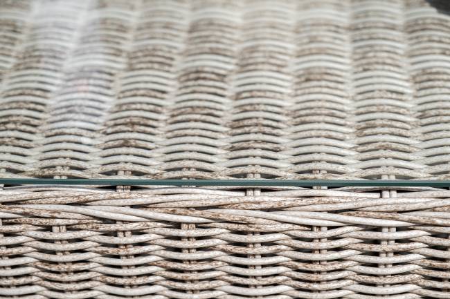 "Капучино Сингл" лаунж-зона из искусственного ротанга, цвет бежевый