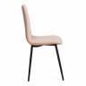 Стул ARC / 1 шт. в упаковке Велюр/металл , 46 х 52 х 88 см, бежевый/черный бежевый Велюр/металл