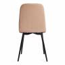 Стул ARC / 1 шт. в упаковке Велюр/металл , 46 х 52 х 88 см, бежевый/черный бежевый Велюр/металл