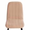 Стул ARC / 1 шт. в упаковке Велюр/металл , 46 х 52 х 88 см, бежевый/черный бежевый Велюр/металл