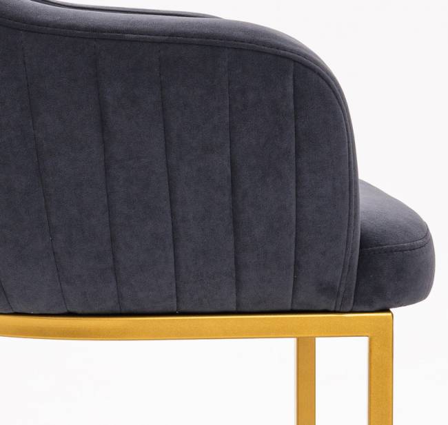 Стул Amely Grafit / Gold Стул Amely Grafit / Gold