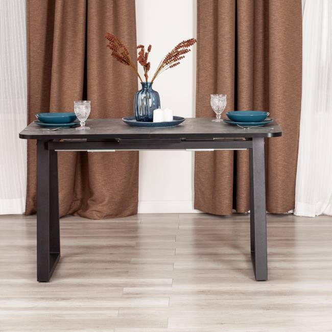 Стол MALTIDO ЛДСП/HPL/металл, 130 х 75+30 х 75 см, Гранит тёмный/чёрный Гранит тёмный/чёрный ЛДСП/HPL/металл Стол MALTIDO ЛДСП/HPL/металл, 130 х 75+30 х 75 см, Гранит тёмный/чёрный Гранит тёмный/чёрный ЛДСП/HPL/металл