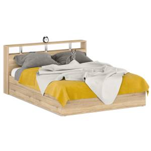 Кровать с ящиками Камелия 1600 цвет дуб сонома