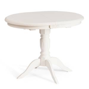 Стол STEFANO бук, мдф, 100+30x80x77см, Ivory white Ivory white бук, мдф