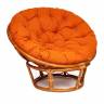 Кресло PAPASAN/ПАПАСАН 23/01 W  /с подушкой/ диаметр подушки 122 см, 115х101х104 см, Cognac (коньяк), ткань Оранжевый, С 23 Кресло PAPASAN/ПАПАСАН 23/01 W  /с подушкой/ диаметр подушки 122 см, 115х101х104 см, Cognac (коньяк), ткань Оранжевый, С 23