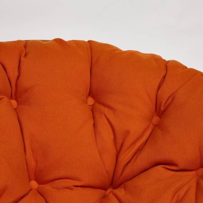 Кресло PAPASAN/ПАПАСАН 23/01 W  /с подушкой/ диаметр подушки 122 см, 115х101х104 см, Cognac (коньяк), ткань Оранжевый, С 23 Кресло PAPASAN/ПАПАСАН 23/01 W  /с подушкой/ диаметр подушки 122 см, 115х101х104 см, Cognac (коньяк), ткань Оранжевый, С 23