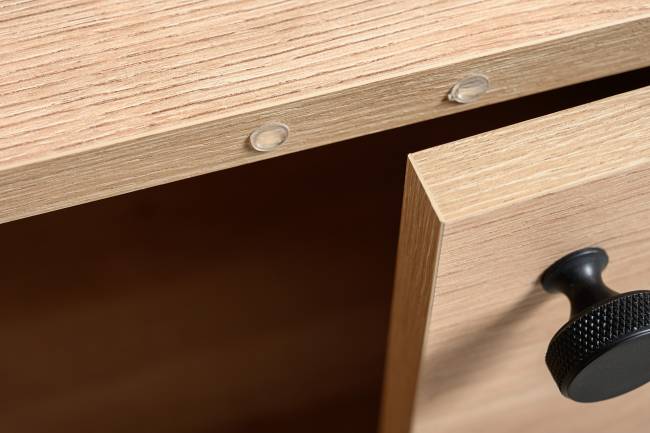 Брюс письменный стол с комодом цвет чёрный/Battle rock Santiago/столешница МДФ ель карпатская