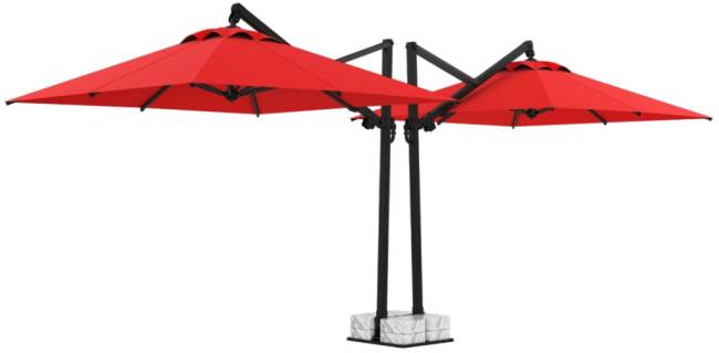 Зонт профессиональный двухкупольный 7.5х4 м Banana Plus Double 7500х4000 мм