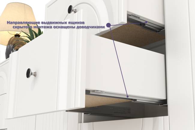 Стенка в гостиную Валенсия № 80 цвет белый шагрень