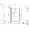 Печь DEFRO HOME PICO, 6,6кВт, белая сталь