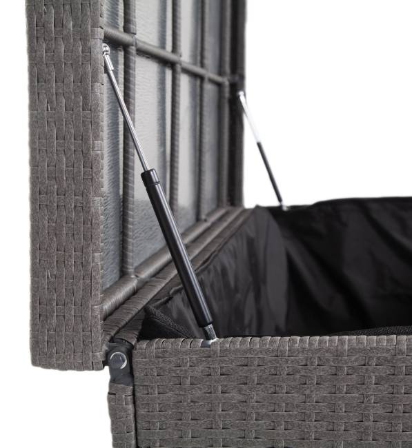 "Порту" сундук водонепроницаемый из искусственного ротанга, цвет графит "Порту" сундук водонепроницаемый из искусственного ротанга, цвет графит