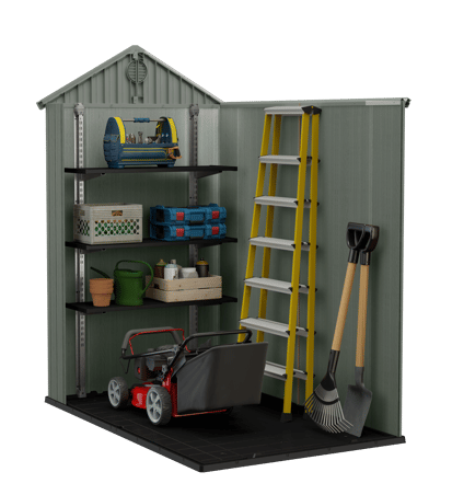 Сарай "Дарвин 4х6" (размеры 118 х 184 см), зеленый