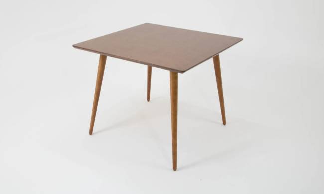 Стол Монте М 100 орех со стульями Франк орех рогожка синий