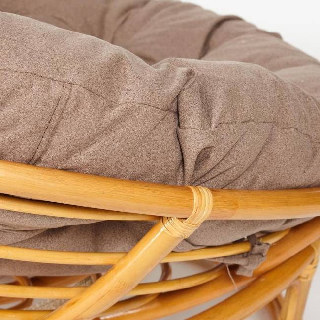 Кресло PAPASAN/ПАПАСАН 23/01 W  /с подушкой/ 115х101х104 см, Honey (мед), экошерсть Коричневый, 1811-5 Кресло PAPASAN/ПАПАСАН 23/01 W  /с подушкой/ 115х101х104 см, Honey (мед), экошерсть Коричневый, 1811-5