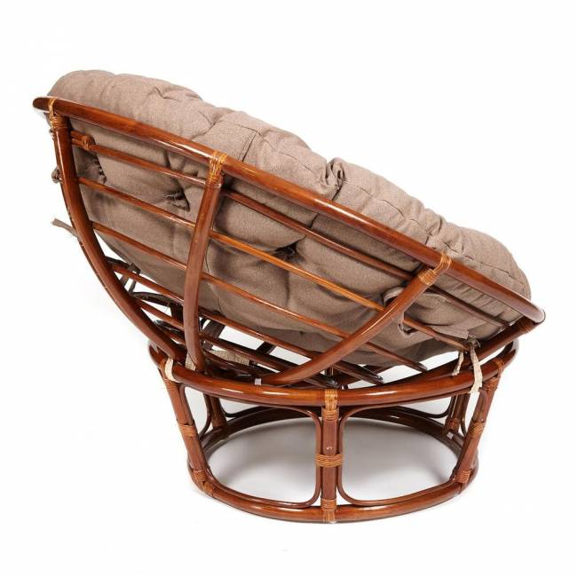 Кресло PAPASAN/ПАПАСАН 23/01 W  /с подушкой/ 115х101х104 см, Pecan (орех), экошерсть Коричневый, 1811-5 Кресло PAPASAN/ПАПАСАН 23/01 W  /с подушкой/ 115х101х104 см, Pecan (орех), экошерсть Коричневый, 1811-5