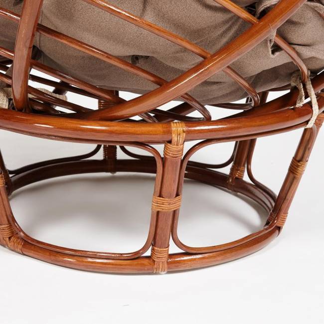Кресло PAPASAN/ПАПАСАН 23/01 W  /с подушкой/ 115х101х104 см, Pecan (орех), экошерсть Коричневый, 1811-5 Кресло PAPASAN/ПАПАСАН 23/01 W  /с подушкой/ 115х101х104 см, Pecan (орех), экошерсть Коричневый, 1811-5